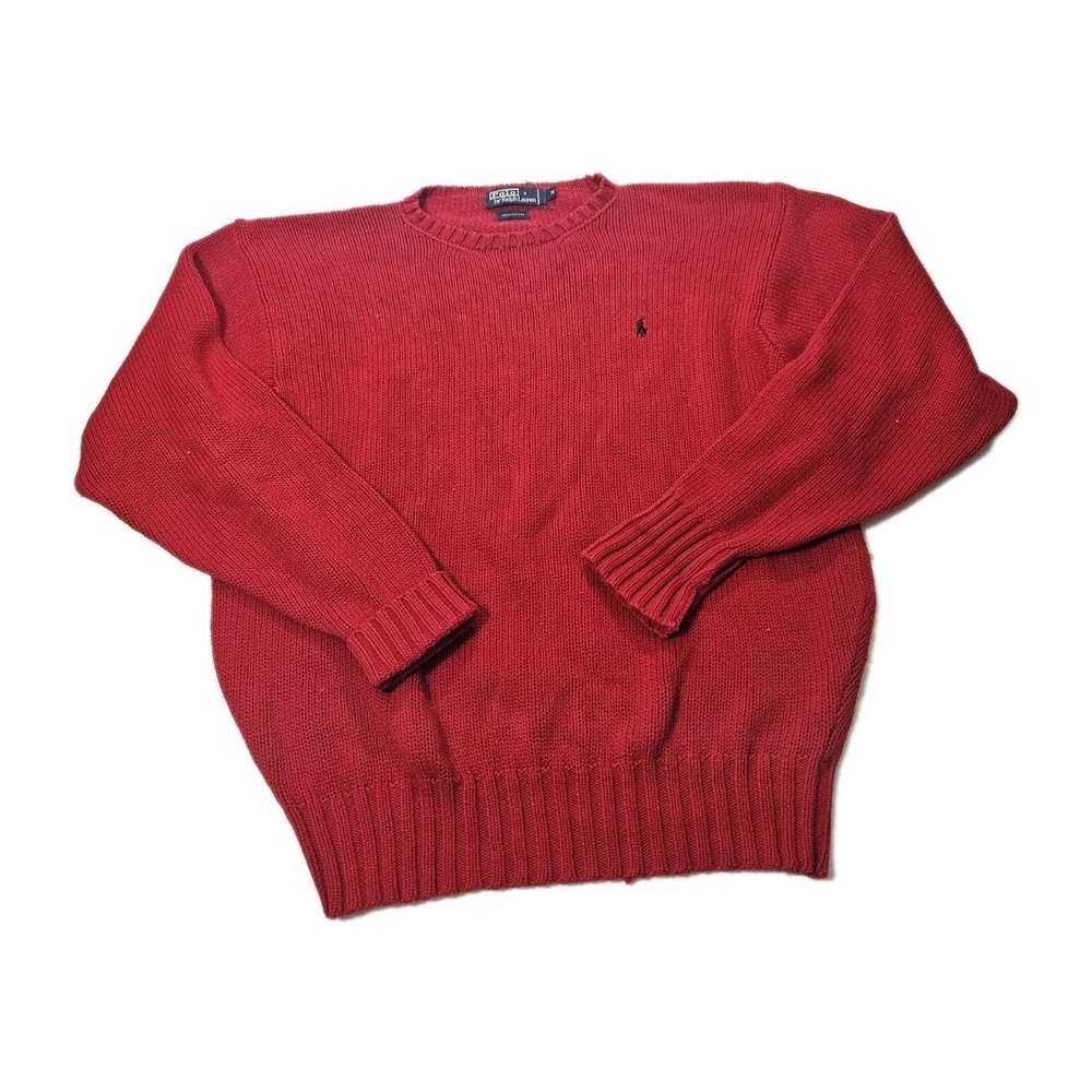 Polo by Ralph Lauren Red Crewneck Sweater